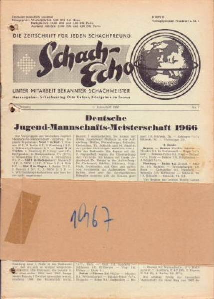 Schach-Echo 1967 (g)